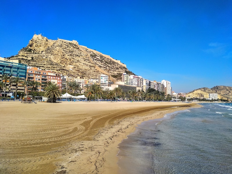 Playa del Postiguet em Alicante