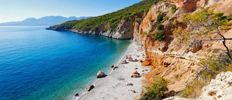 Ilha de Agistri na Grécia