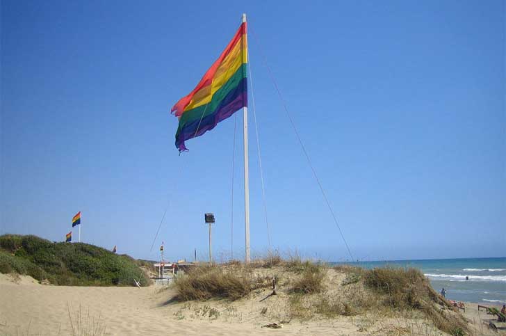 Bandeira LGBT em Punta del Este