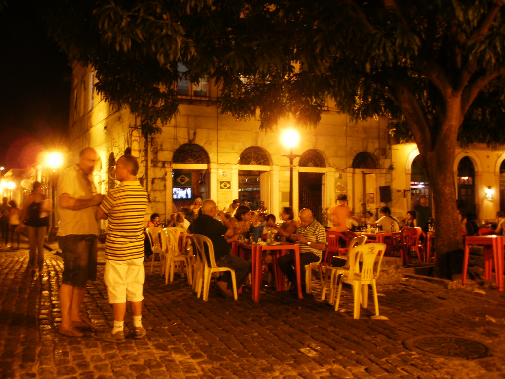 Centro de São Luís de noite