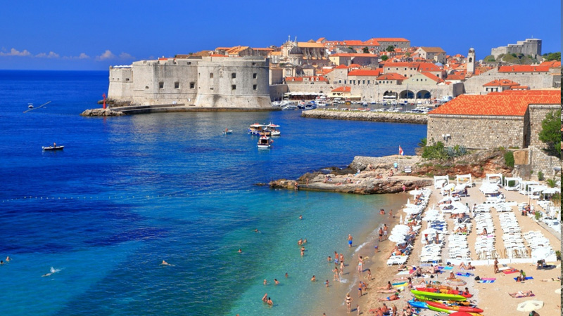 Vista panorâmica de Dubrovnik