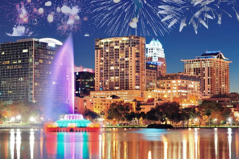 Evento Fireworks at the Fountain no Lake Eola Park em Orlando