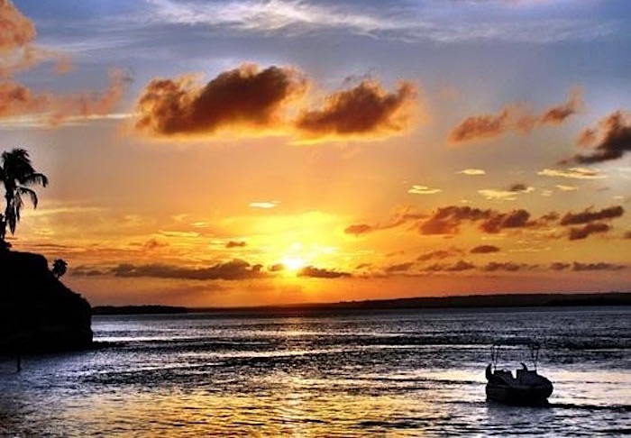 Pôr do sol na Lagoa de Guaraíras