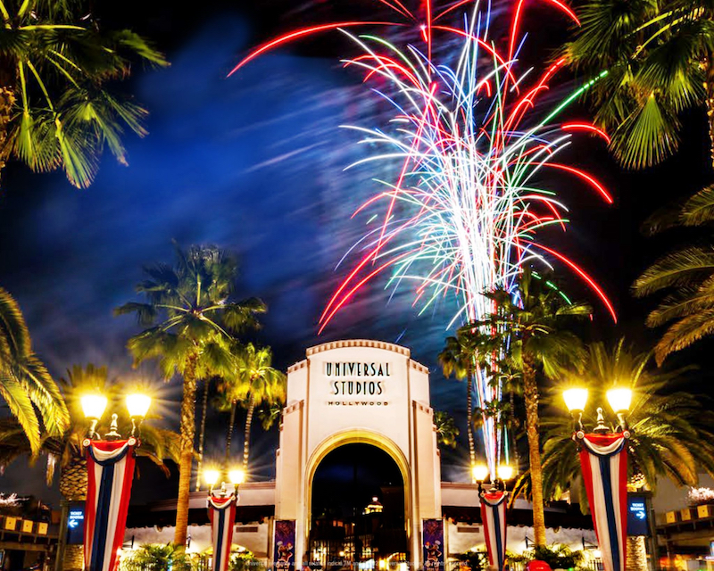 Show de fogos de artifício 4th of July no Universal Studios em Orlando