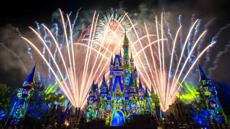 Show de fogos de artifício Happily Ever After no Magic Kingdom da Disney Orlando