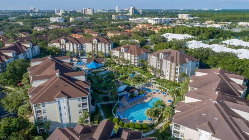 Vista do Hilton Vacation Club Grande Villas Orlando