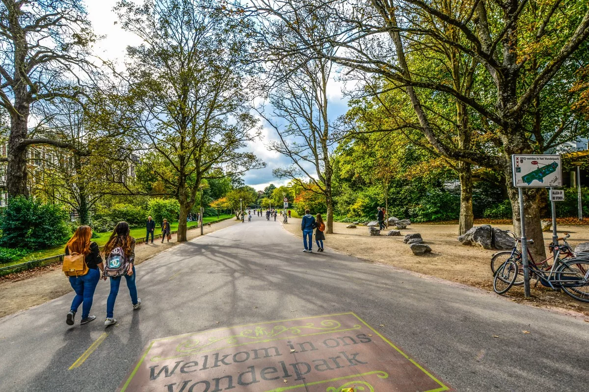 Parque Vondelpark em Amsterdã