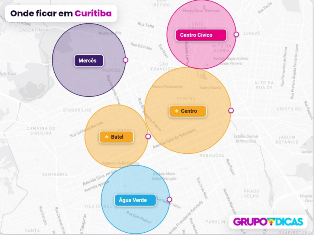 Mapa de Curitiba Mapa de Curitiba