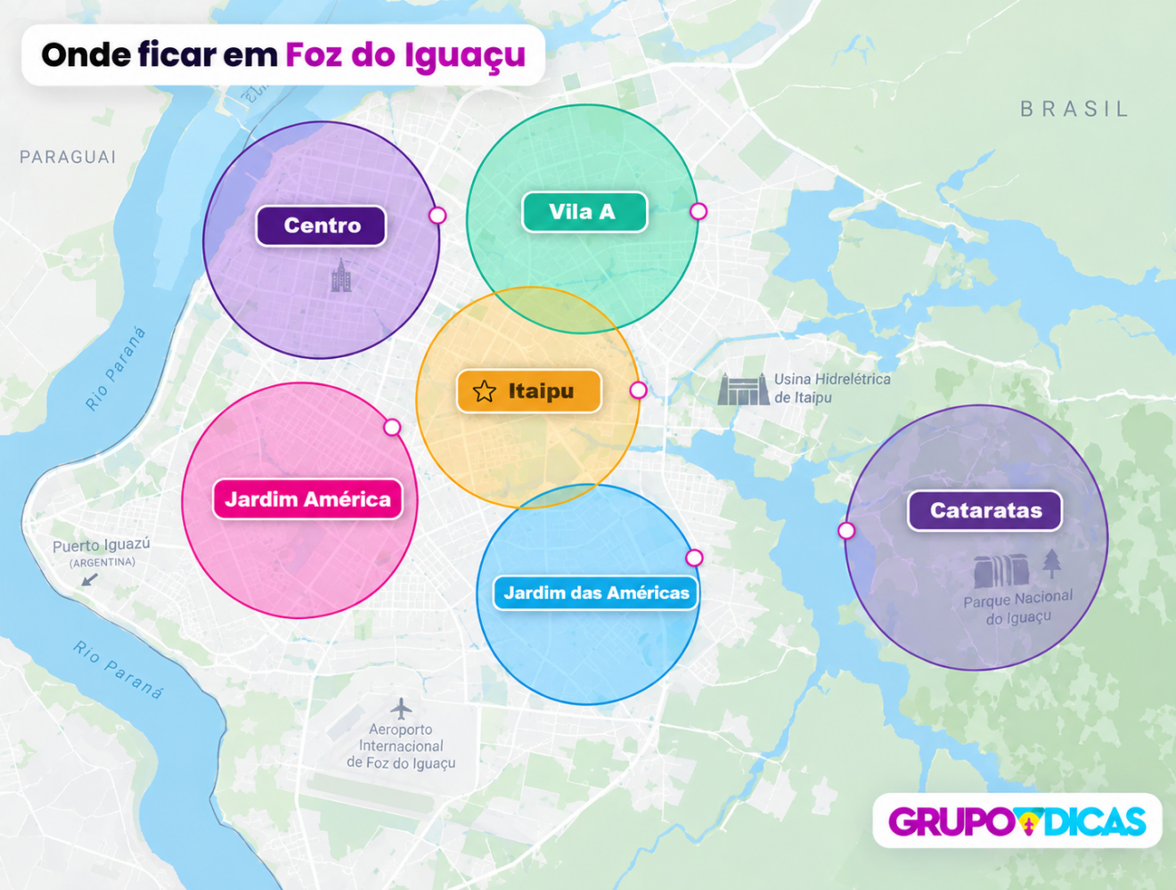 Mapa de Foz do Iguaçu Mapa de Foz do Iguaçu