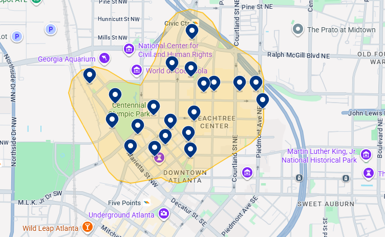 Melhor região em Atlanta Melhor região em Atlanta