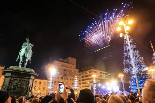 Ano Novo na Praça Ban Jelacic