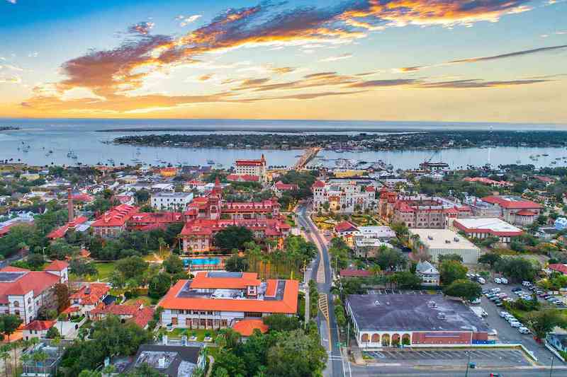 Cidade de Saint Augustine na Flórida