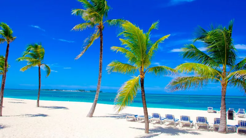 Praia no verão em Miami