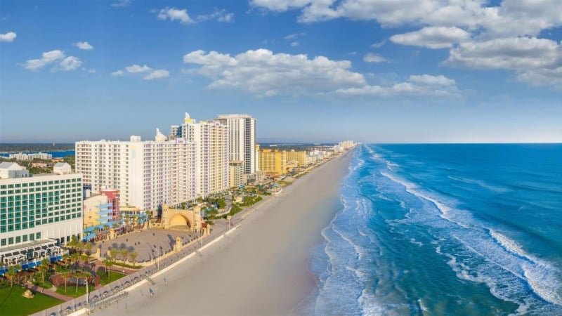 Paisagem de Daytona Beach na Flórida