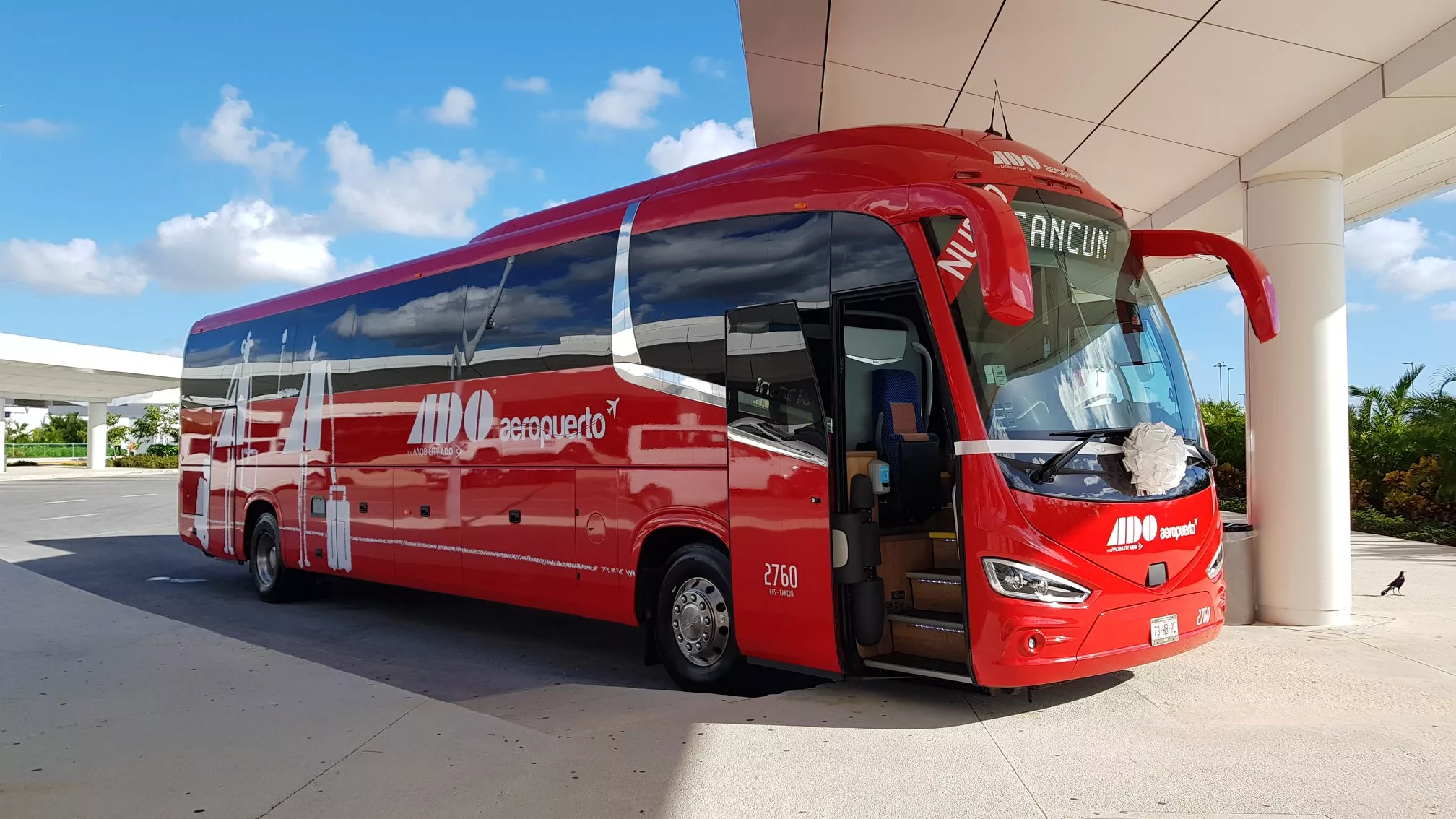 Ônibus da ADO que opera na Cidade do México