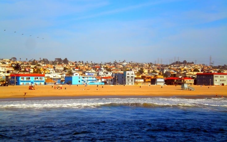 Praia Hermosa Beach em Los Angeles 