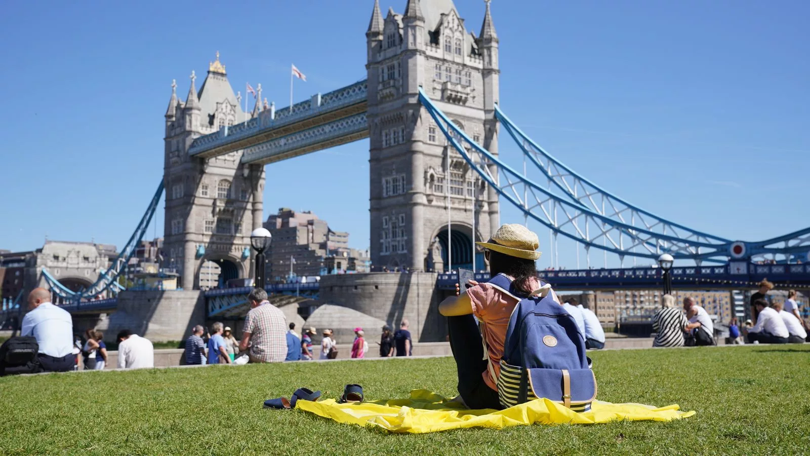 Pessoas em Londres na Inglaterra