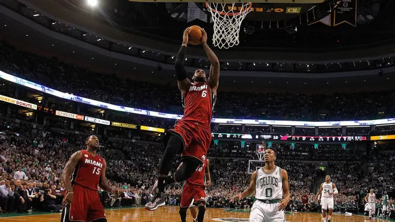 Jogo de basquete da NBA do Miami Heat