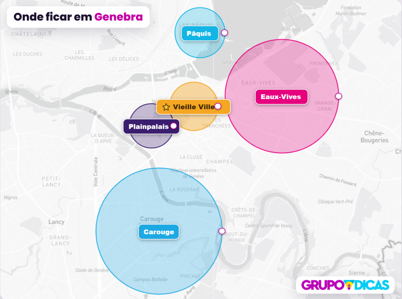 Mapa de Genebra Mapa de Genebra