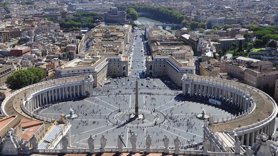 Imagem aérea do Vaticano