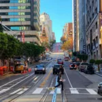 Carro em San Francisco na Califórnia