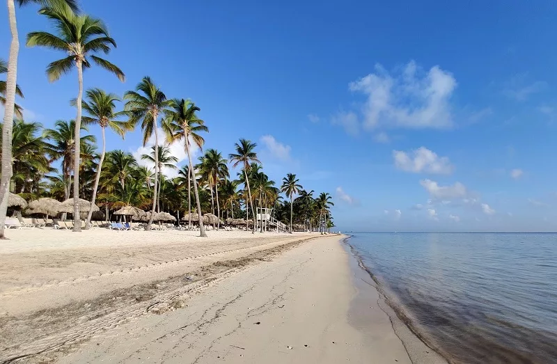 Praia paradisíaca de Punta Cana 