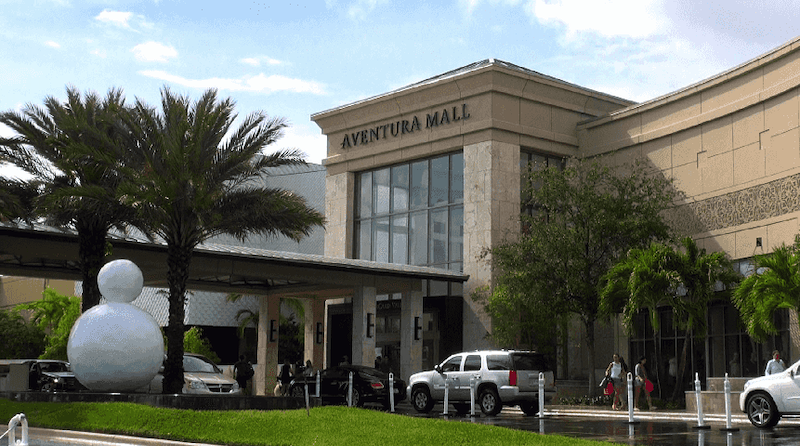 Entrada Aventura Mall em Miami