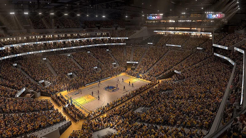 Chase Center para o jogo da NBA em San Francisco