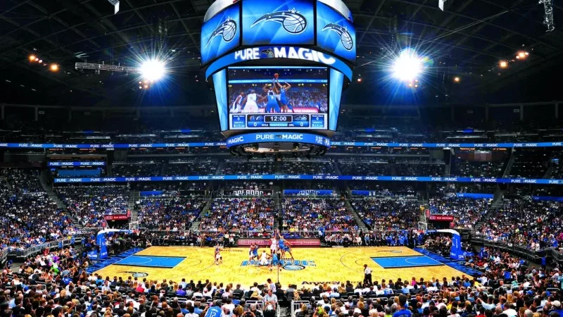 Partida de basquete NBA do Orlando Magic