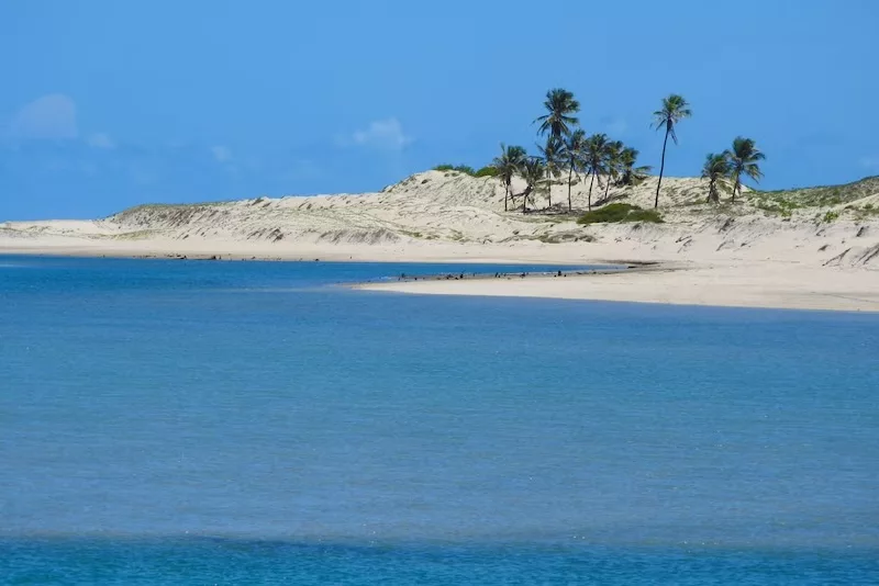 Praia de Águas Belas perto de Fortaleza