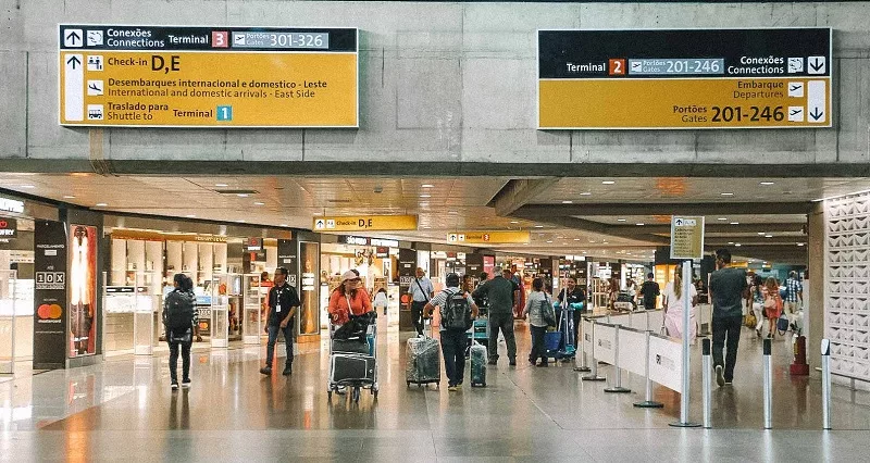 Aeroporto de Guarulhos em São Paulo