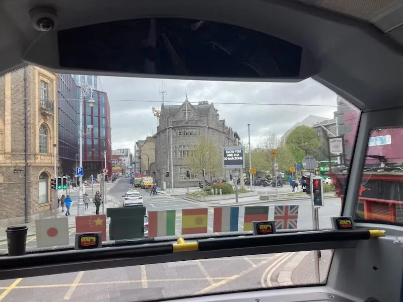 Vista do ônibus de Dublin Vista do ônibus de Dublin