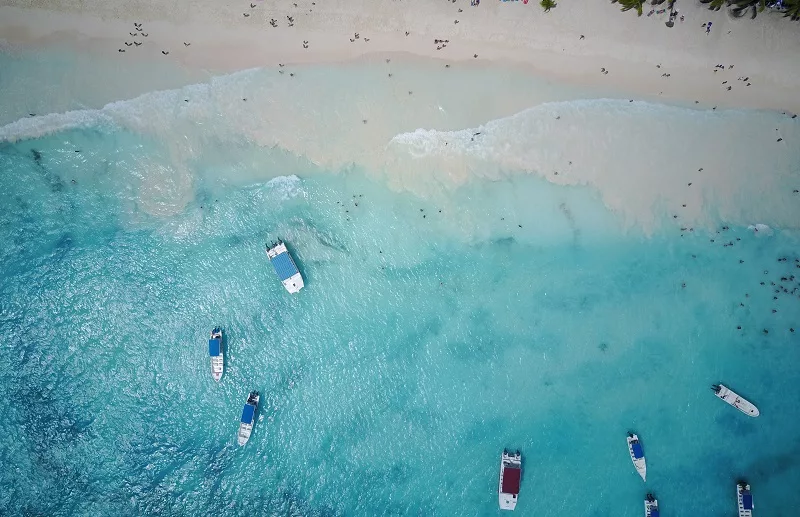 Excursão à Bahía de las Águilas na República Dominicana