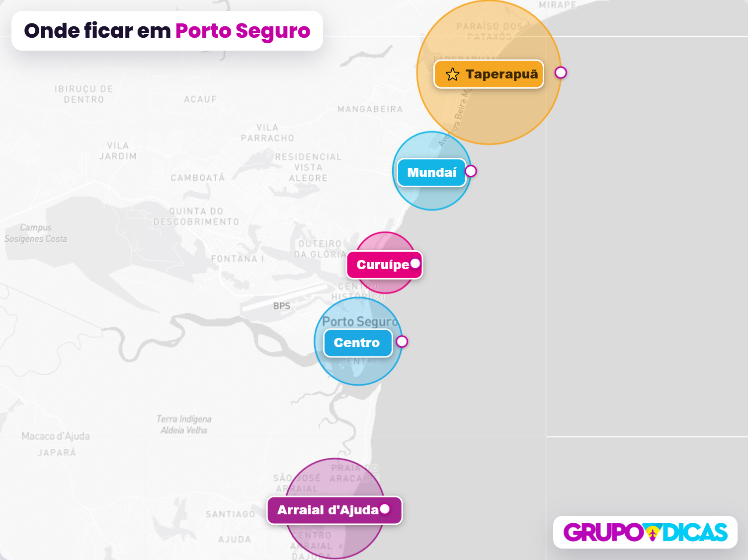 Mapa de Porto Seguro Mapa de Porto Seguro