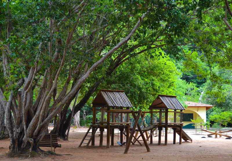 Parque infantil no Parque Estadual das Dunas - Bosque dos Namorados em Natal