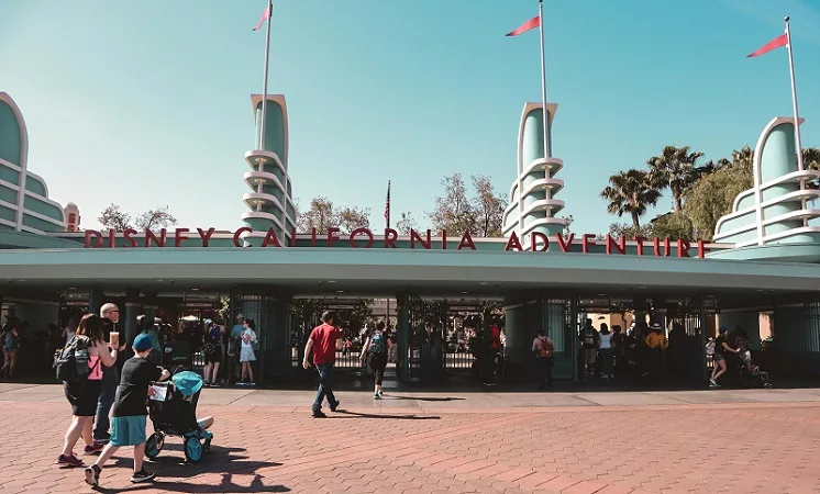 Entreda do Disney California Adventure Park em Anaheim