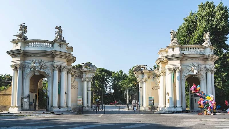 Zoológico Bioparco na Villa Borghese em Roma