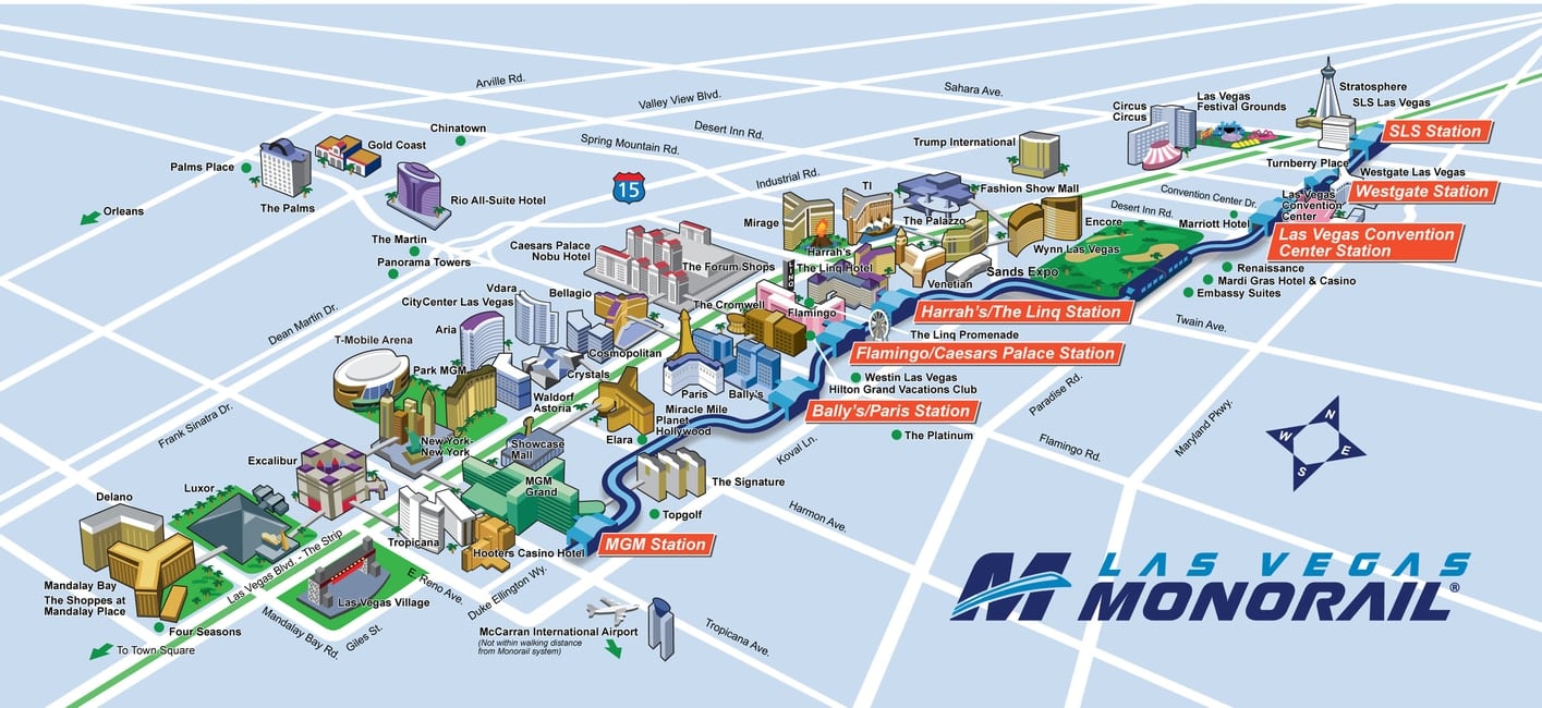 Mapa de Las Vegas