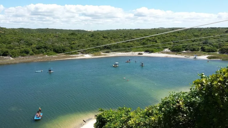 Vista para a Lagoa de Jacumã