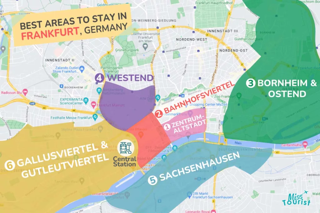 Mapa de Frankfurt