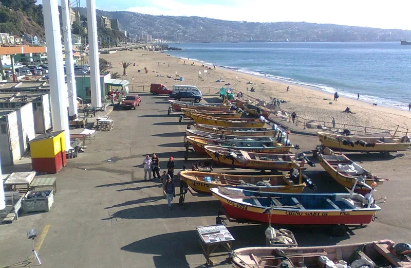 Playa Caleta Portales em Valparaíso