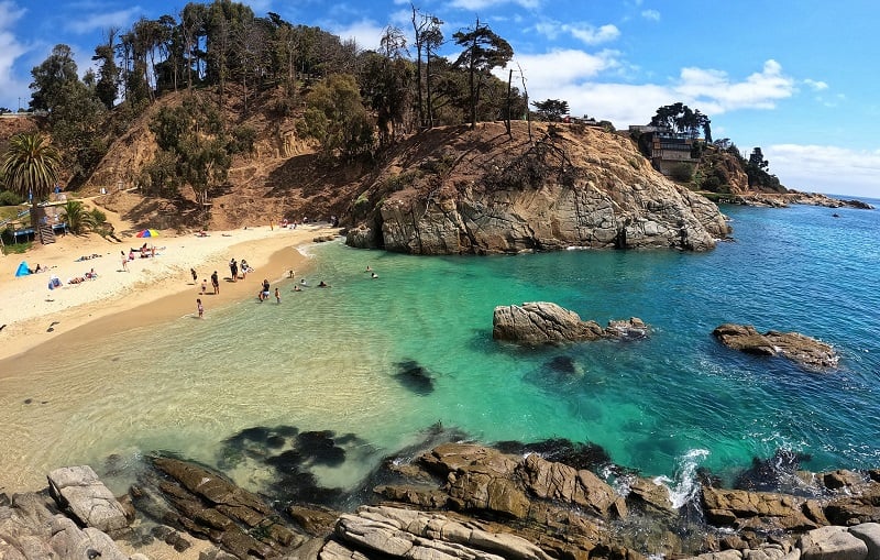 Playa Los Enamorados em Viña del Mar