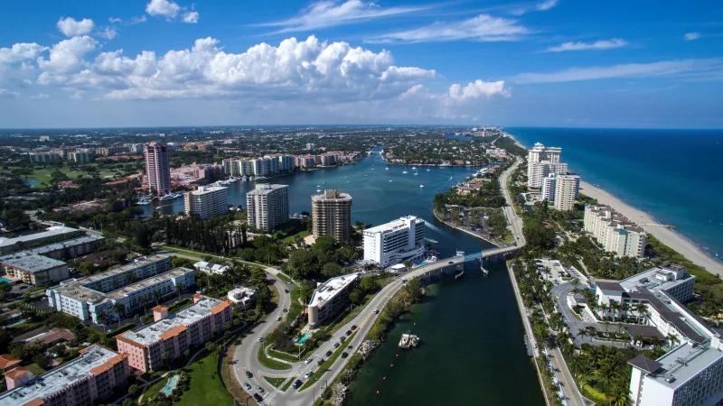 Vista da cidade de Boca Raton