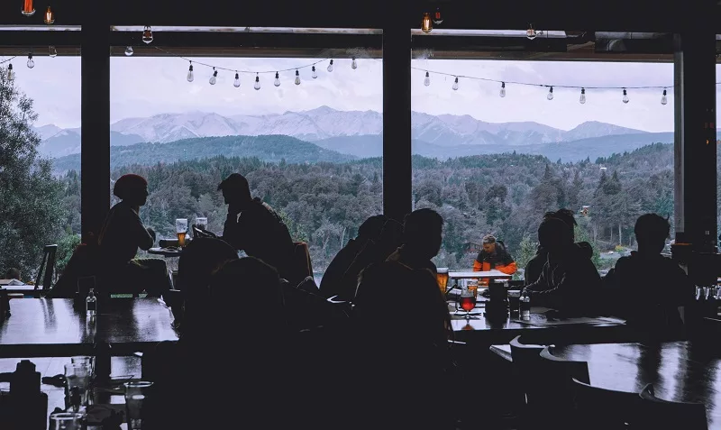 Café no Cerro Campanário em Bariloche