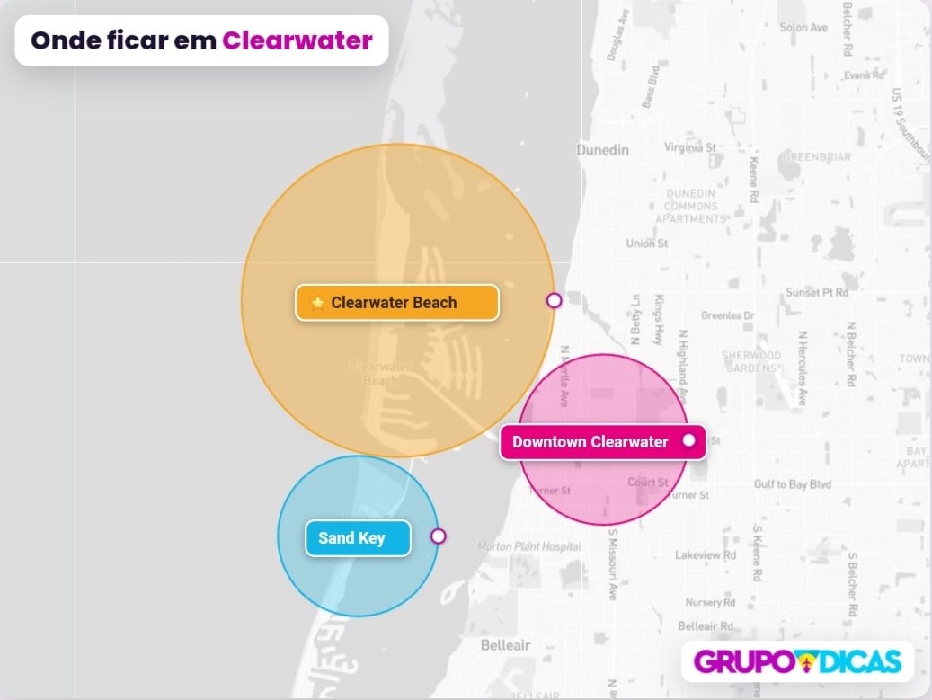 Mapa de Clearwater Mapa de Clearwater