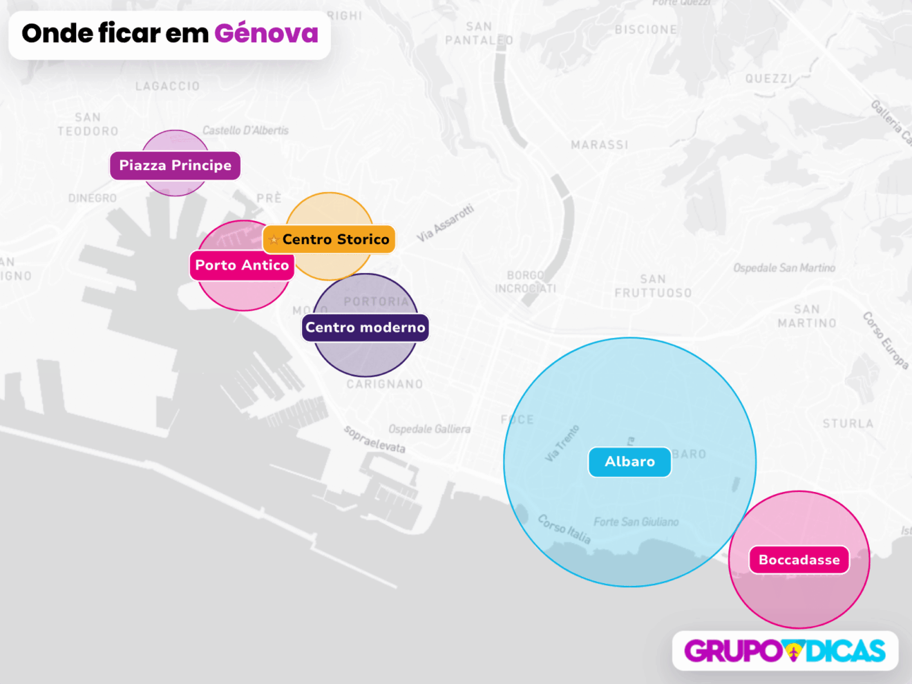 Mapa de Génova Mapa de Génova