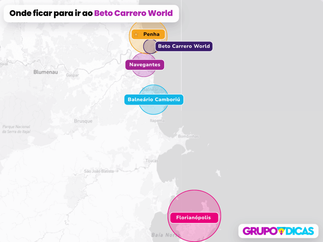 Mapa de Penha - Beto Carrero Mapa de Penha - Beto Carrero