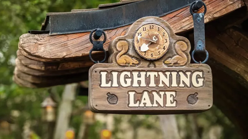 Placa do Lightning Lane da Disney Orlando