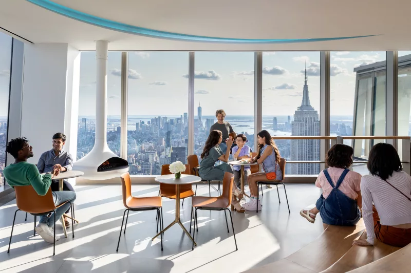 Après no observatório Summit One Vanderbilt em Nova York