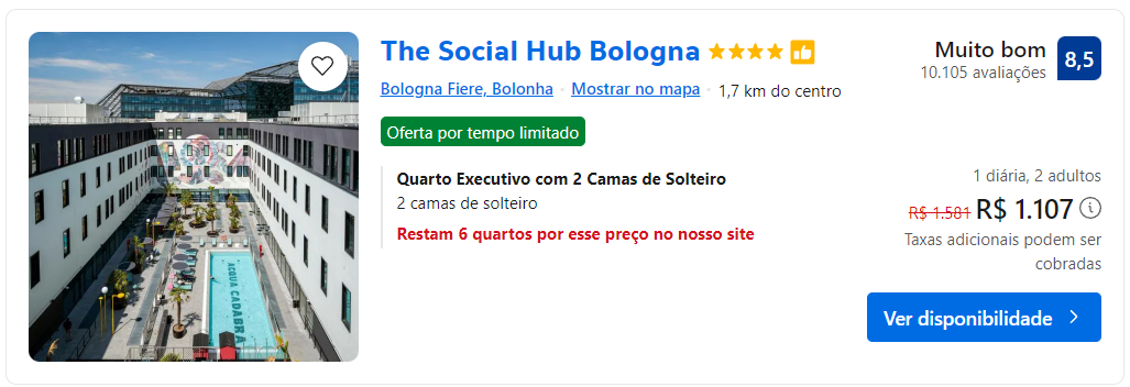 Hotéis em Bolonha